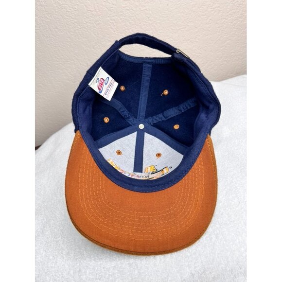 Otto Cap Navy & Brown Embroidered Trainer Aircraft TA-777 Hat T-6 Texan - Picture 8 of 9